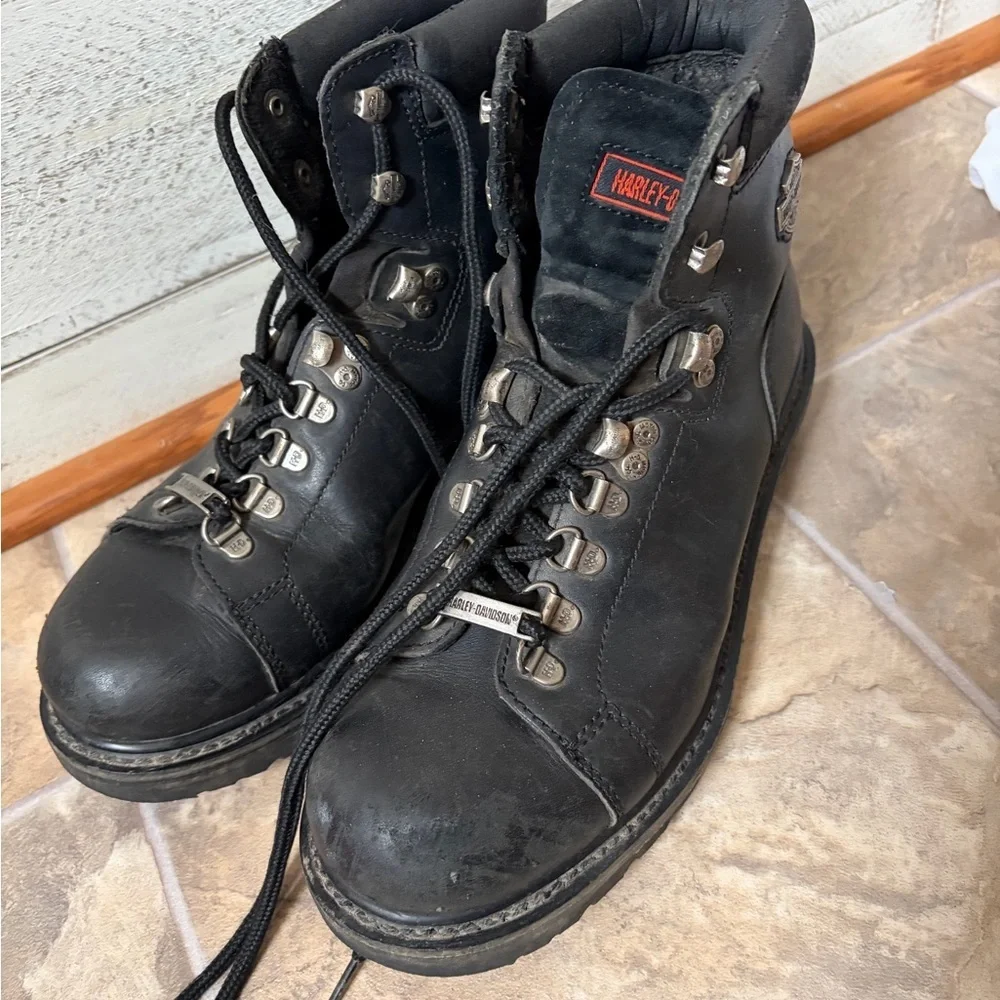 Harley-Davidson Black‎ Men's Boots 8.5 biker motorcycle